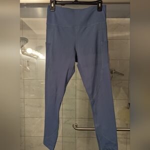 Zyia Active muted Blue Pocket high rise legging. sz 8-10